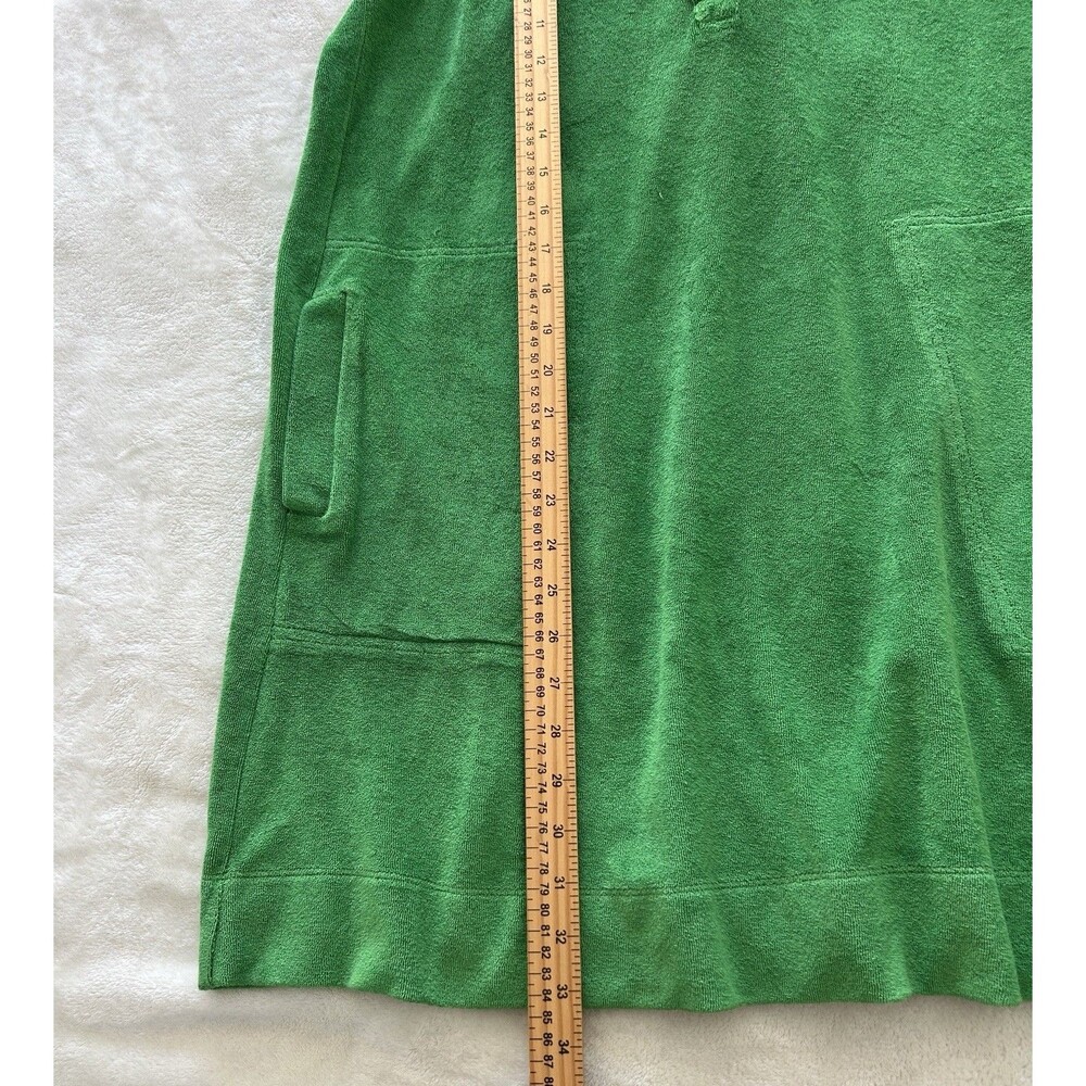 ME+EM Womens Dress US 10 Medium Kelly Green Pockets Terry Coverup Beach Cruise - Picture 7 of 11